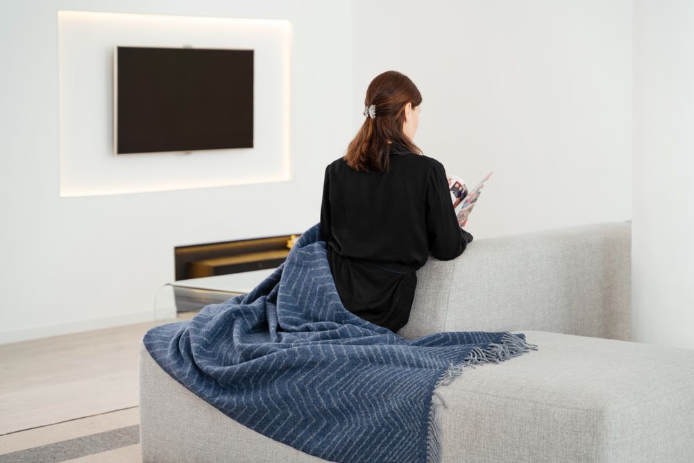 Плед Morena, синий / Миниатюра WWW (1000)