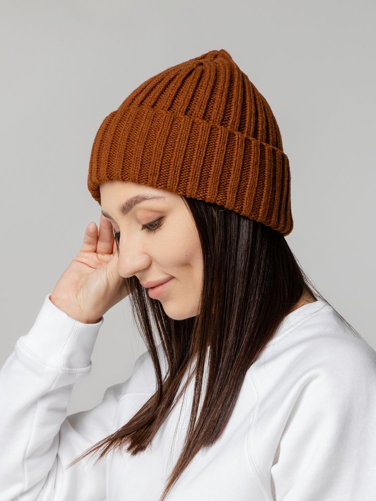 Шапка Uni, коричневая (терракота) / Миниатюра WWW (1000)