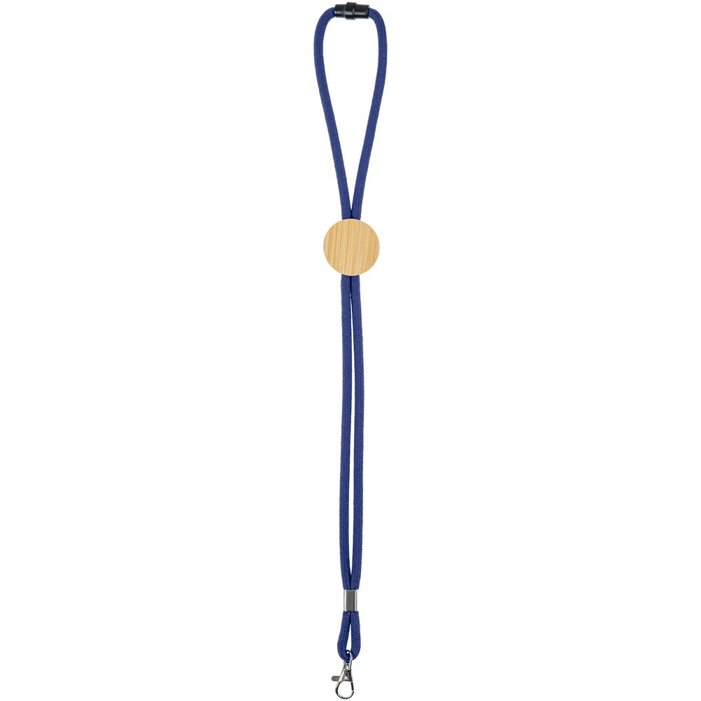 Шнурок для бейджа Tube Wood, синий / Миниатюра WWW (1000)