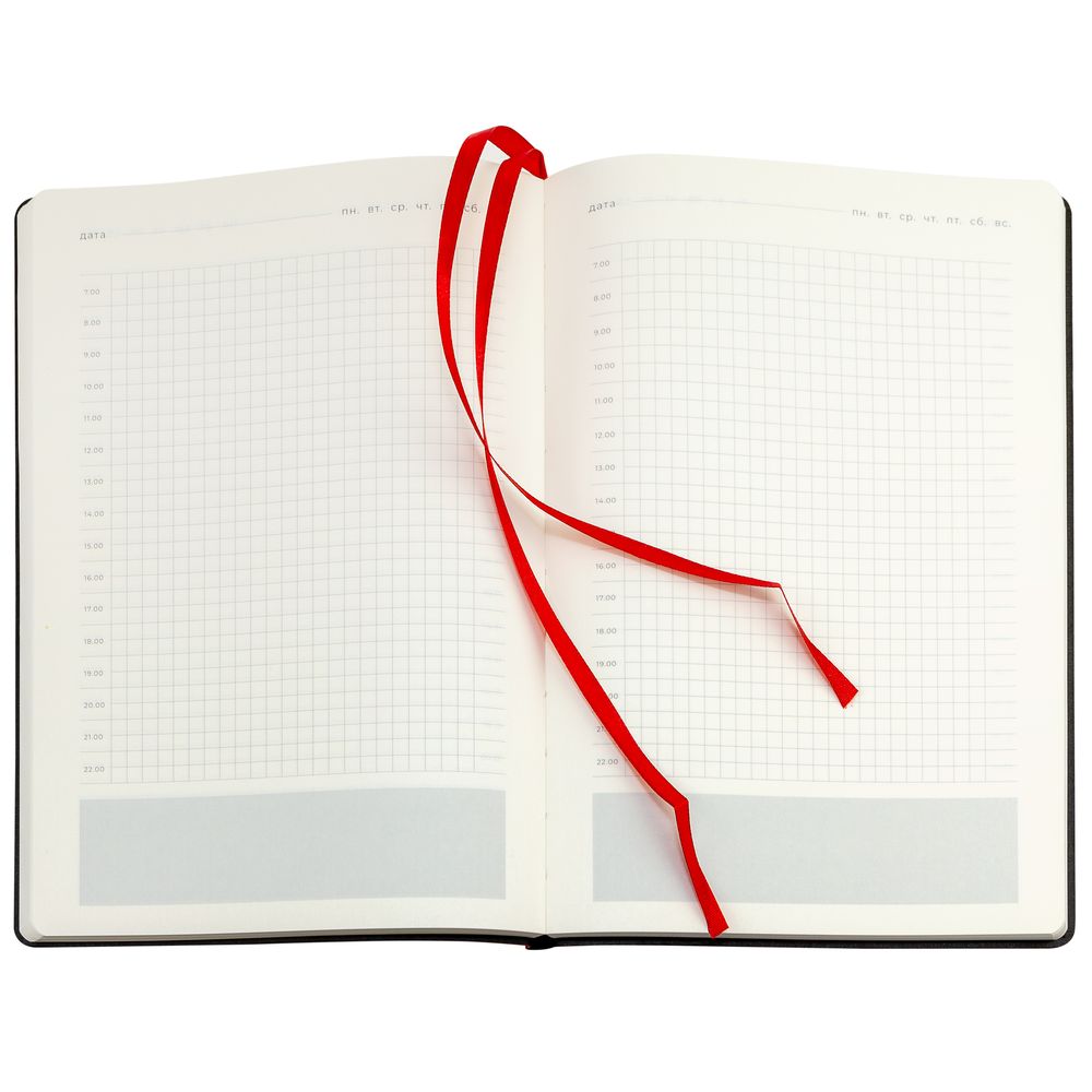 Ежедневник Lable Touch, недатированный, красный / Миниатюра WWW (1000)
