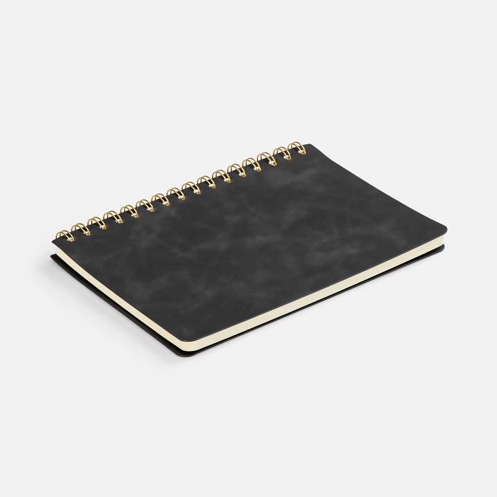 Ежедневник Spiral, недатированный, черный / Миниатюра WWW (1000)