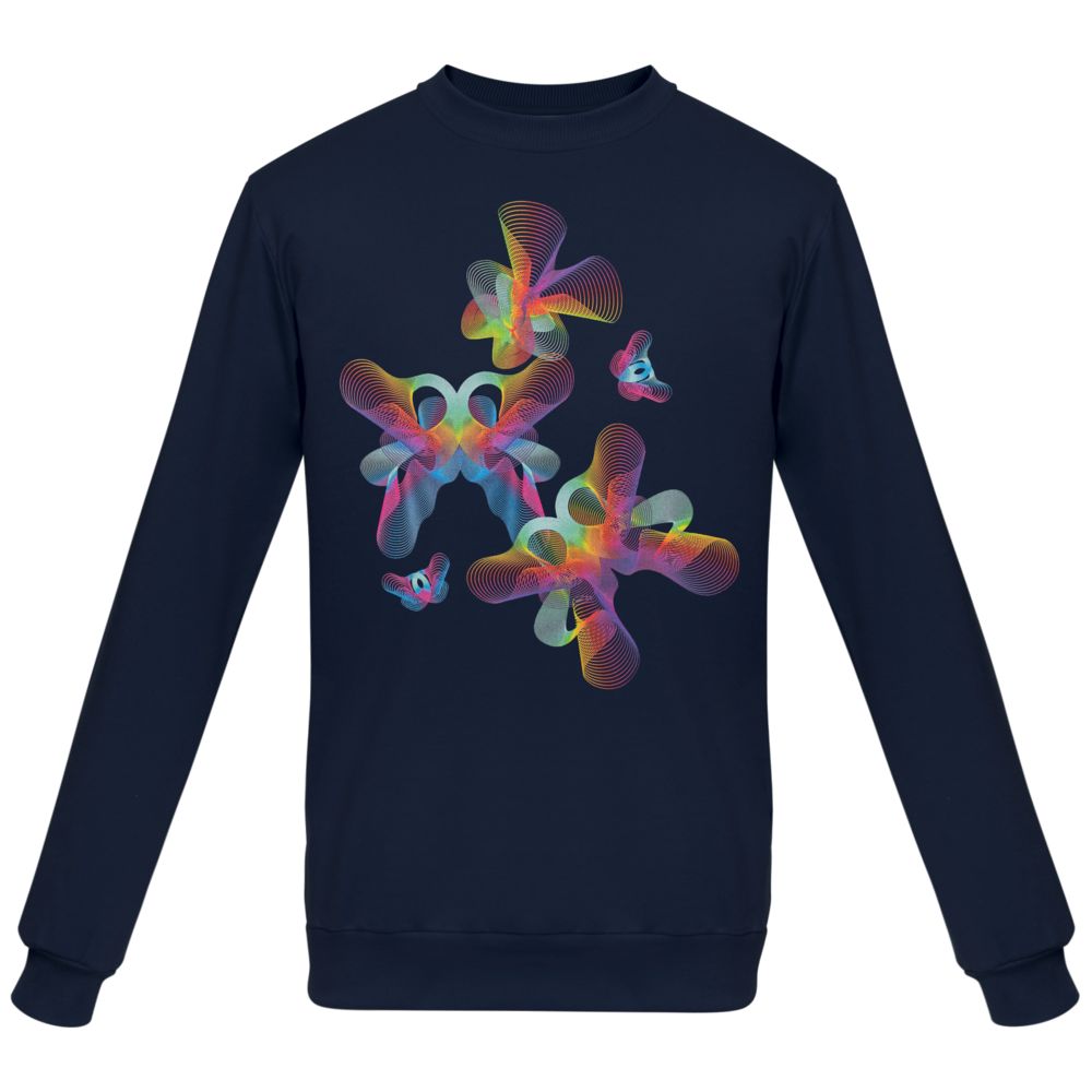 Толстовка Butterflies, темно-синяя / Миниатюра WWW (1000)