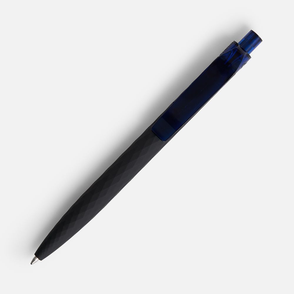 Ручка шариковая Prodir QS01 PRT-P Soft Touch, черная с синим / Миниатюра WWW (1000)
