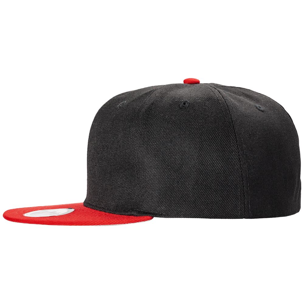 Бейсболка Ben Hope с прямым козырьком, черная с красным / Миниатюра WWW (1000)