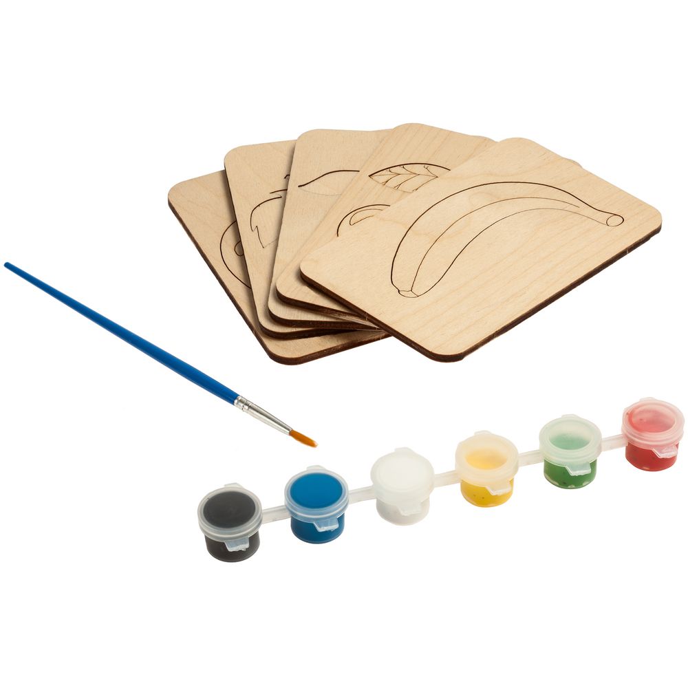 Карточки-раскраски Wood Games, овощи / Миниатюра WWW (1000)