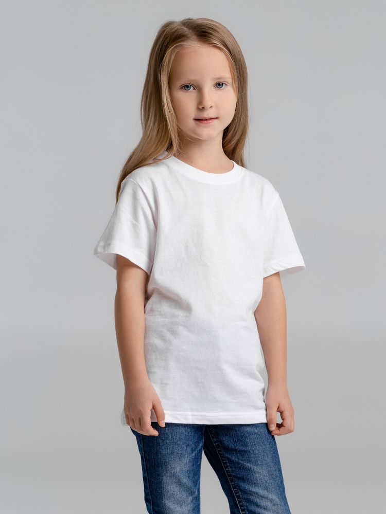 Футболка детская T-bolka Fit Kids, белая / Миниатюра WWW (1000)