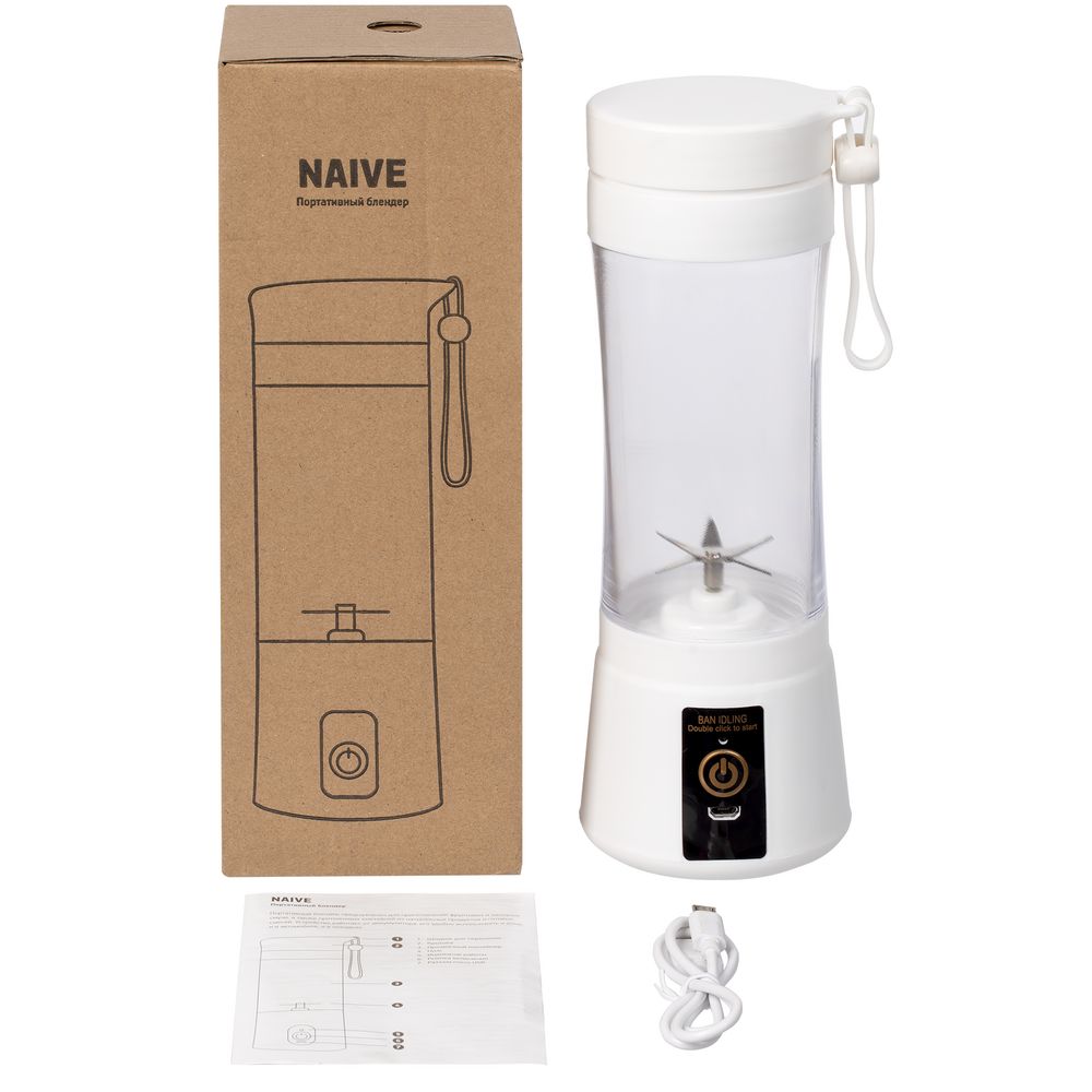 Портативный блендер Naive, белый / Миниатюра WWW (1000)