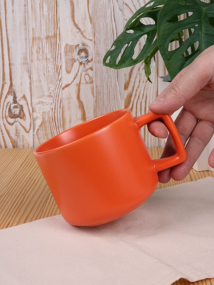 Чашка Jumbo, ver.2, матовая, оранжевая / Миниатюра WWW (1000)