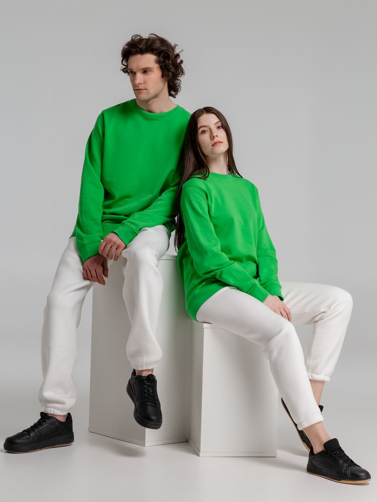 Свитшот унисекс BNC Organic, зеленый / Миниатюра WWW (1000)