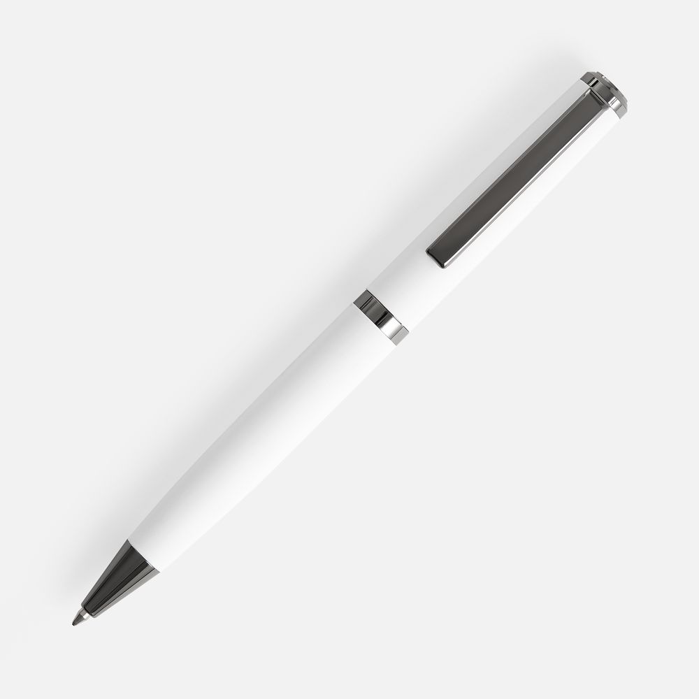 Ручка шариковая Inkish Gunmetal, белая / Миниатюра WWW (1000)