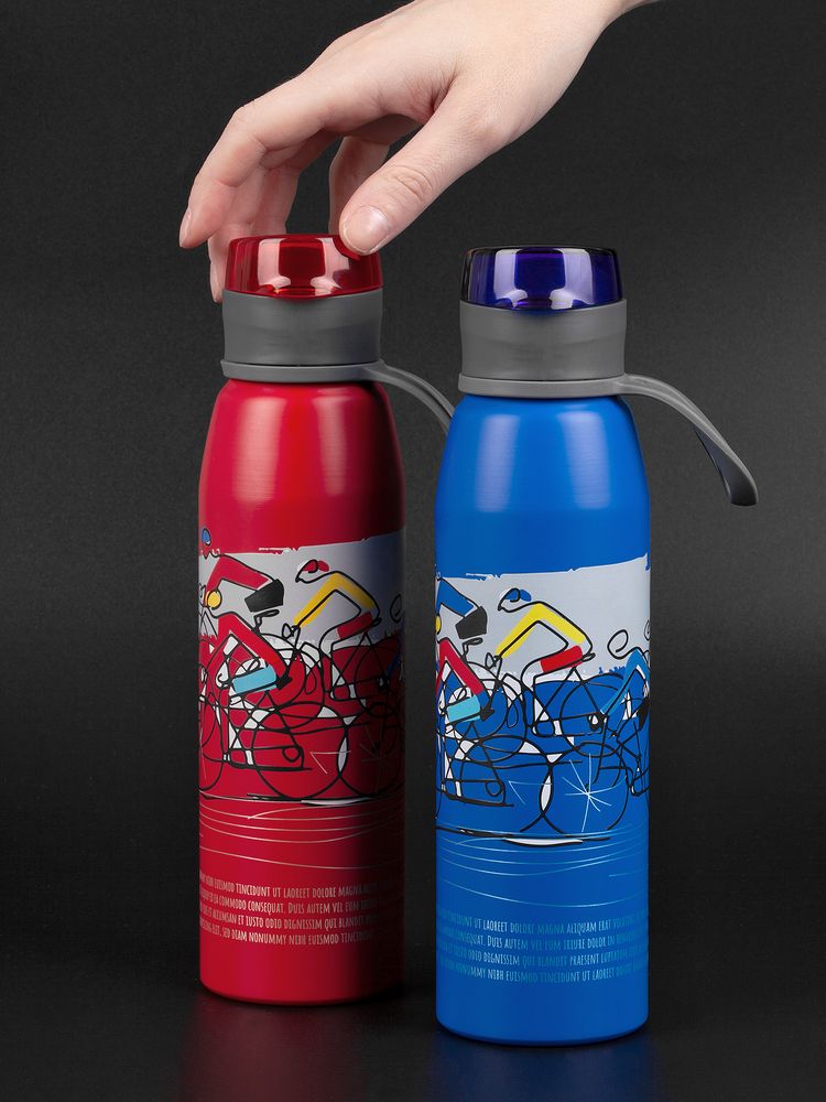 Бутылка для воды Billy Gym, матовая синяя / Миниатюра WWW (1000)