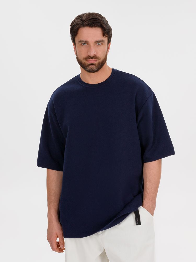 Джемпер с коротким рукавом Siluetti Volumica, темно-синий / Миниатюра WWW (1000)