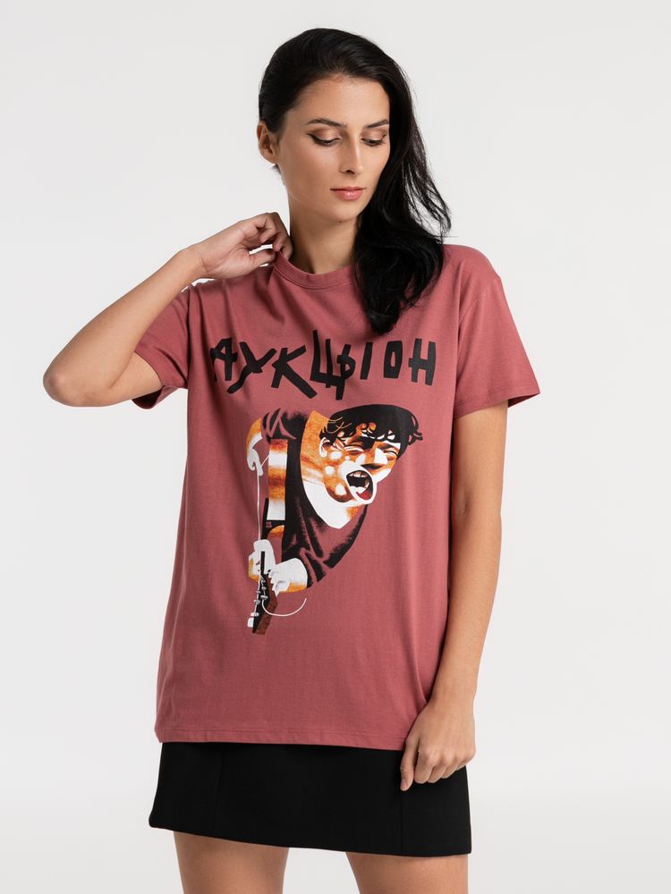 Футболка «Меламед. Аукцыон», пыльно-розовая / Миниатюра WWW (1000)