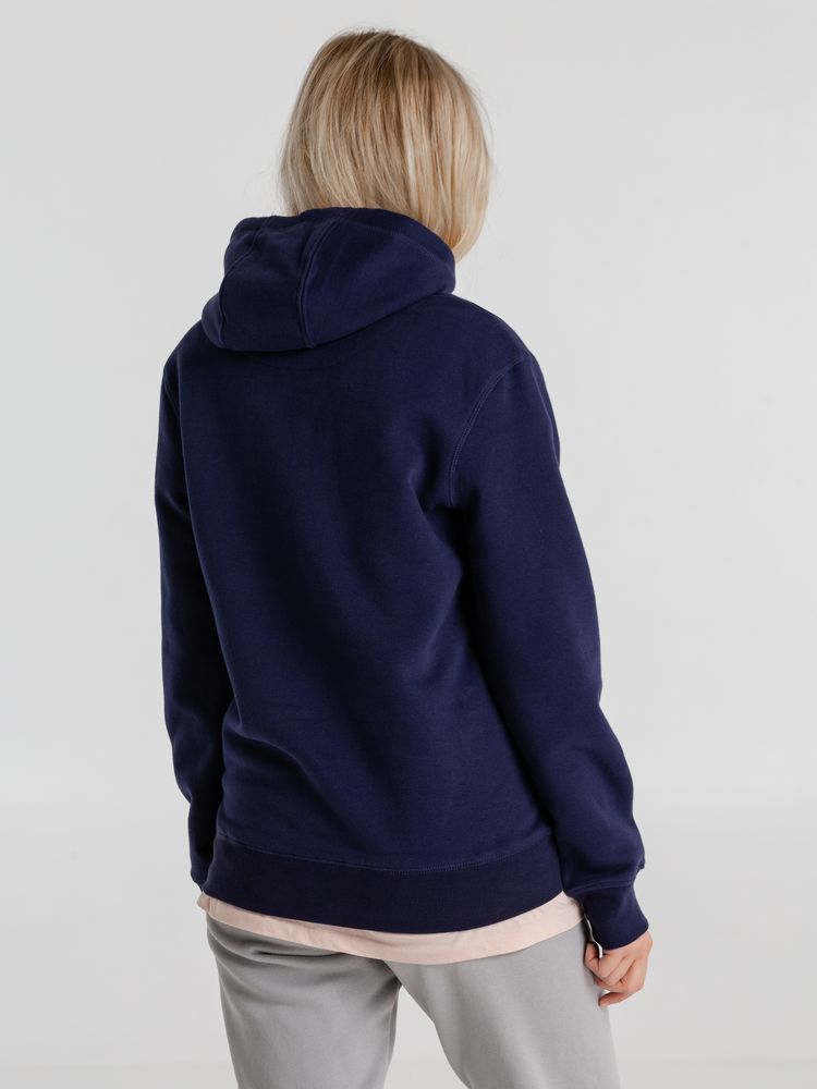 Толстовка с капюшоном унисекс King, темно-синяя / Миниатюра WWW (1000)