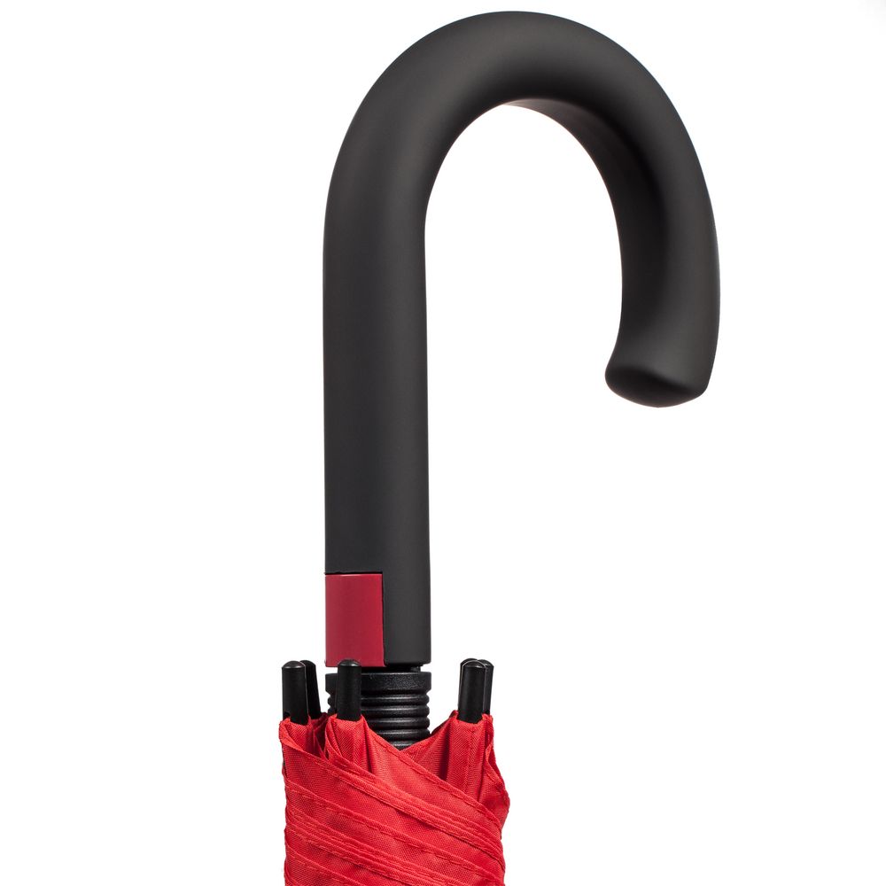 Зонт-трость с цветными спицами Bespoke, красный / Миниатюра WWW (1000)