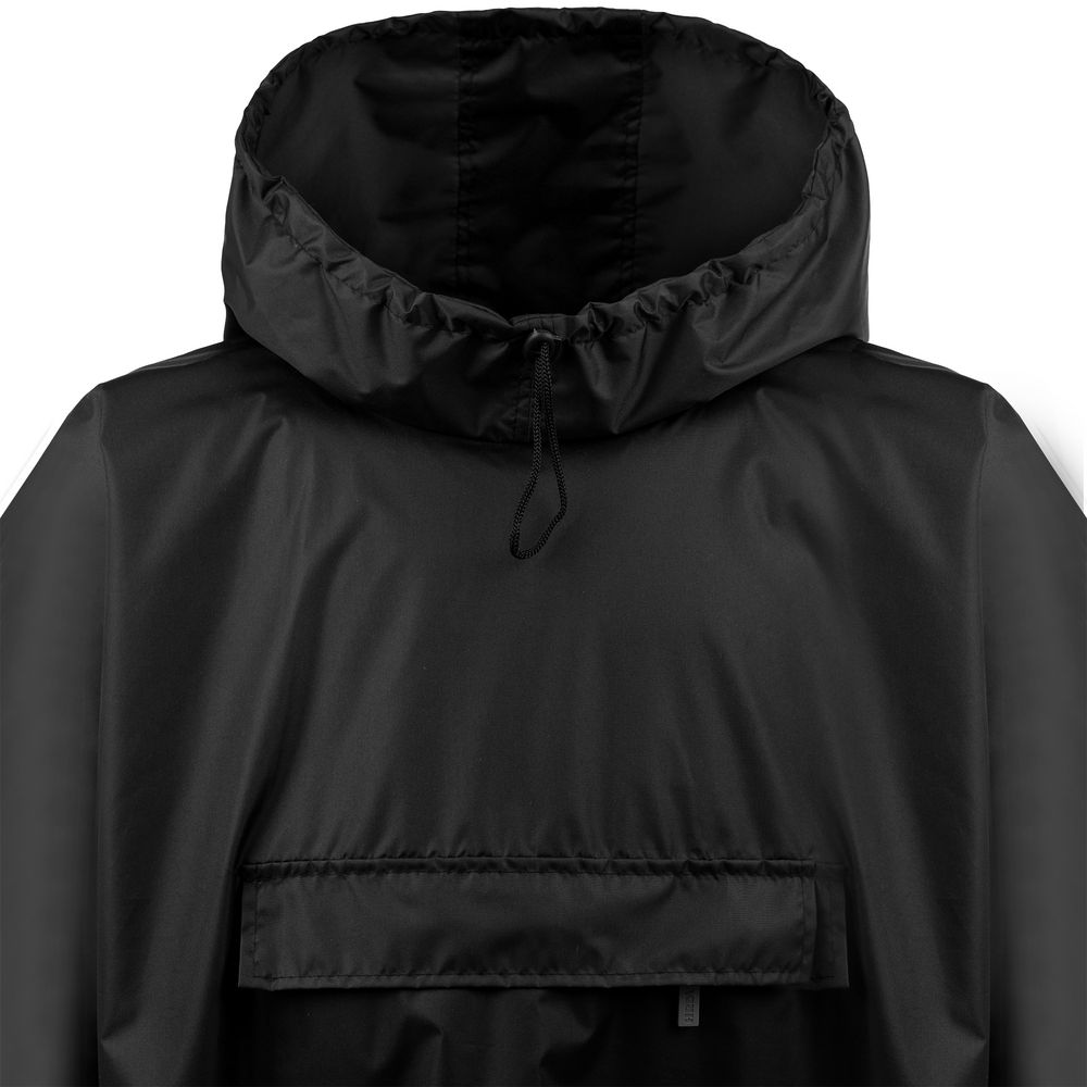 Дождевик-анорак Hard Work, укороченный, черный, единый размер / Миниатюра WWW (1000)