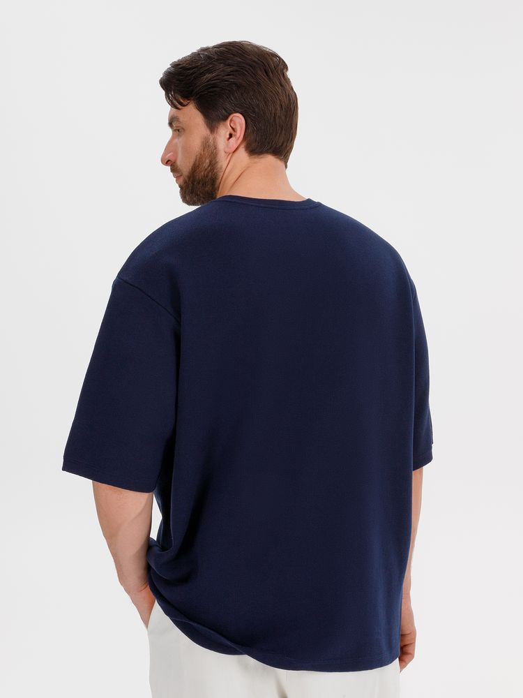 Джемпер с коротким рукавом Siluetti Volumica, темно-синий / Миниатюра WWW (1000)