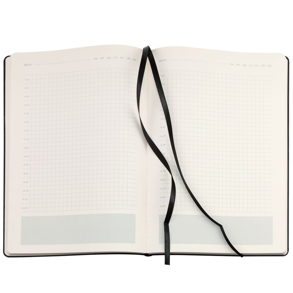 Ежедневник Lable Touch, недатированный, черный / Миниатюра WWW (1000)