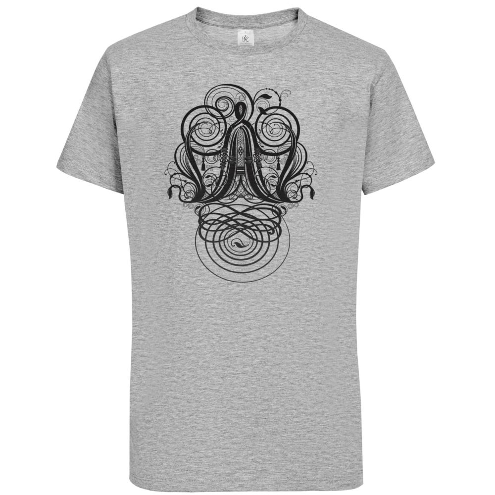 Футболка мужская «Антиква А», серый меланж / Миниатюра WWW (1000)