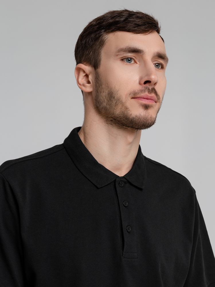 Рубашка поло мужская Neptune, черная / Миниатюра WWW (1000)