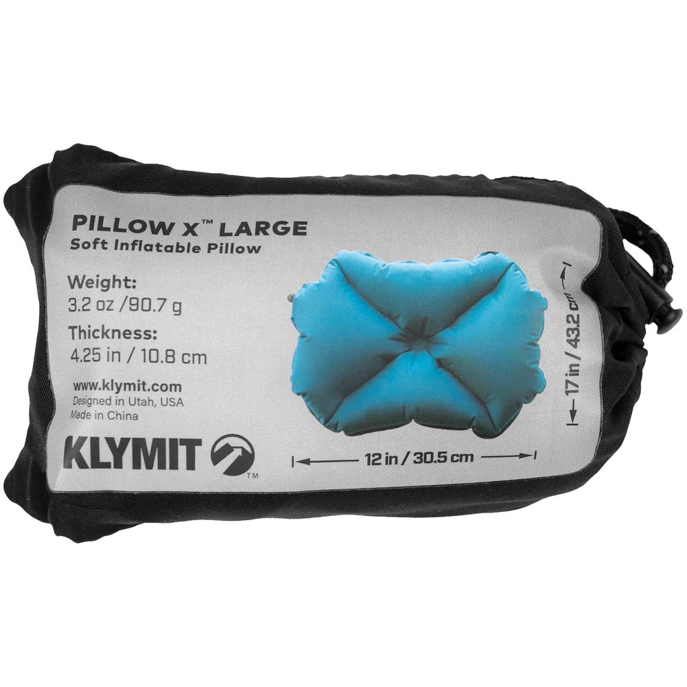 Надувная подушка Pillow X Large, бирюзовая / Миниатюра WWW (1000)