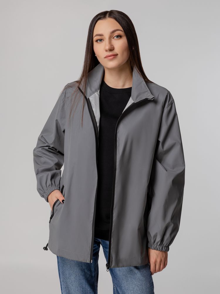 Ветровка Manifest из светоотражающей ткани, серая / Миниатюра WWW (1000)