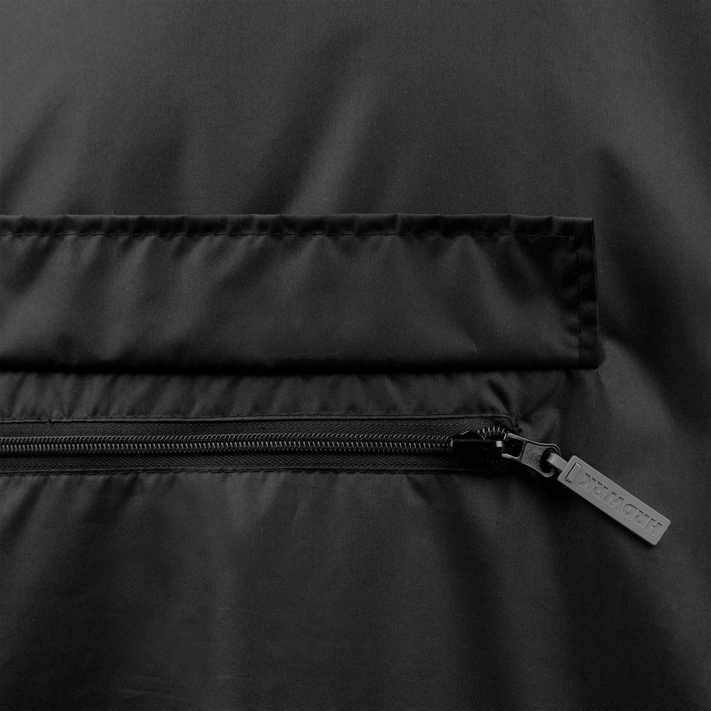 Дождевик-анорак Hard Work, укороченный, черный, единый размер / Миниатюра WWW (1000)