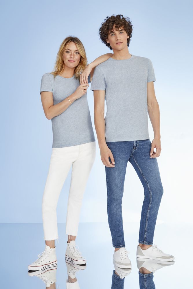 Футболка мужская Regent Fit 150, серый меланж / Миниатюра WWW (1000)