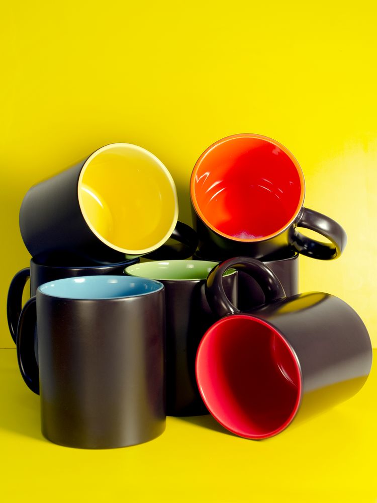 Кружка-хамелеон On Display, матовая, оранжево-черная / Миниатюра WWW (1000)