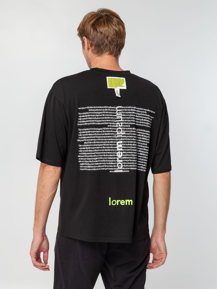 Футболка оверсайз Slope, черная / Миниатюра WWW (1000)