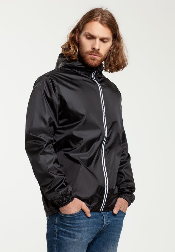 Ветровка мужская Fastplant черная / Миниатюра WWW (1000)