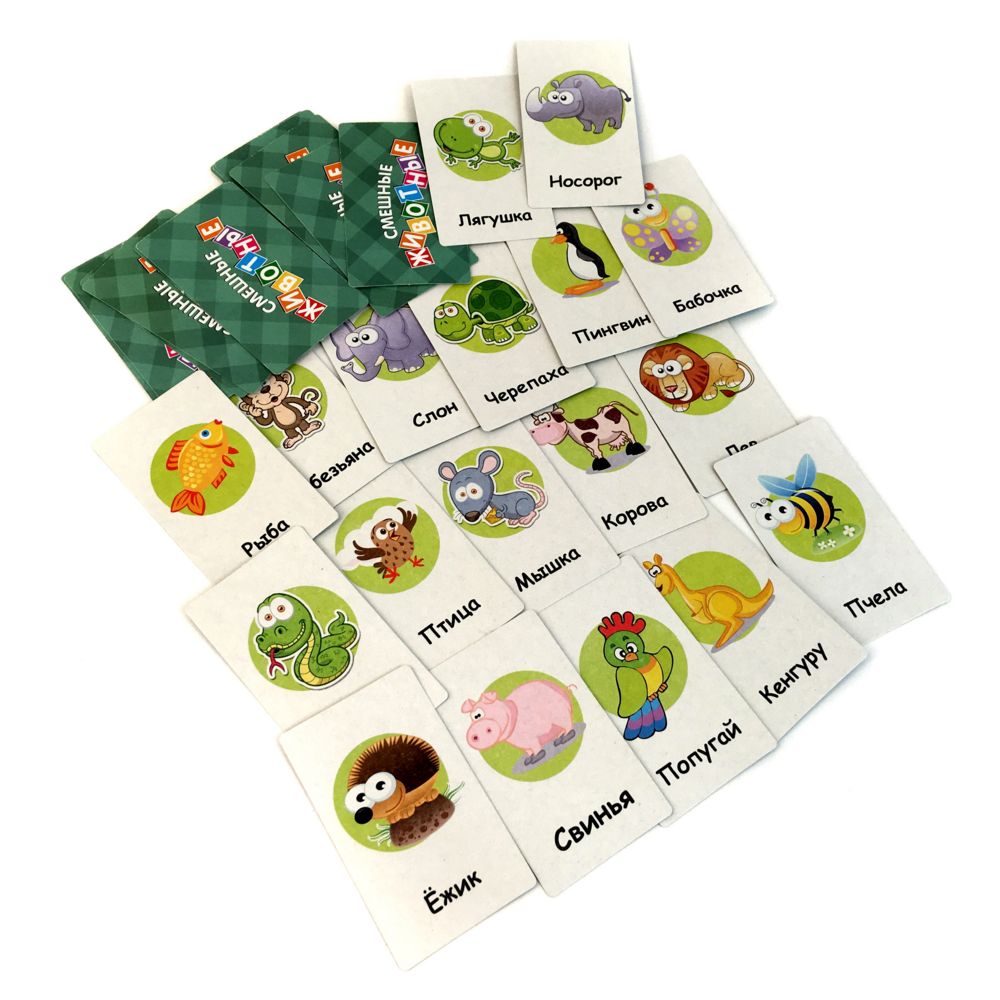 Карточная игра «Мои первые игры. Смешные животные» / Миниатюра WWW (1000)