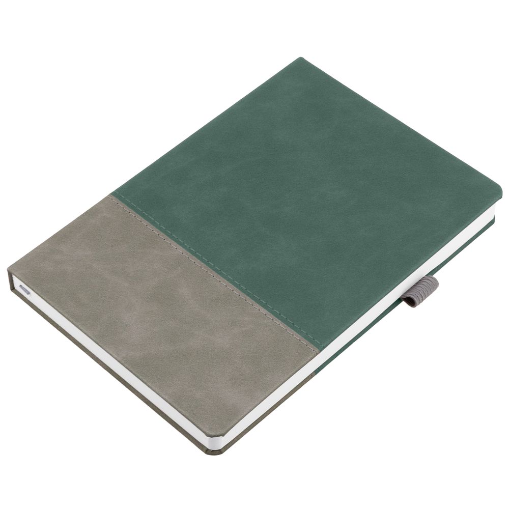 Ежедневник Horizon, недатированный, серый с зеленым / Миниатюра WWW (1000)