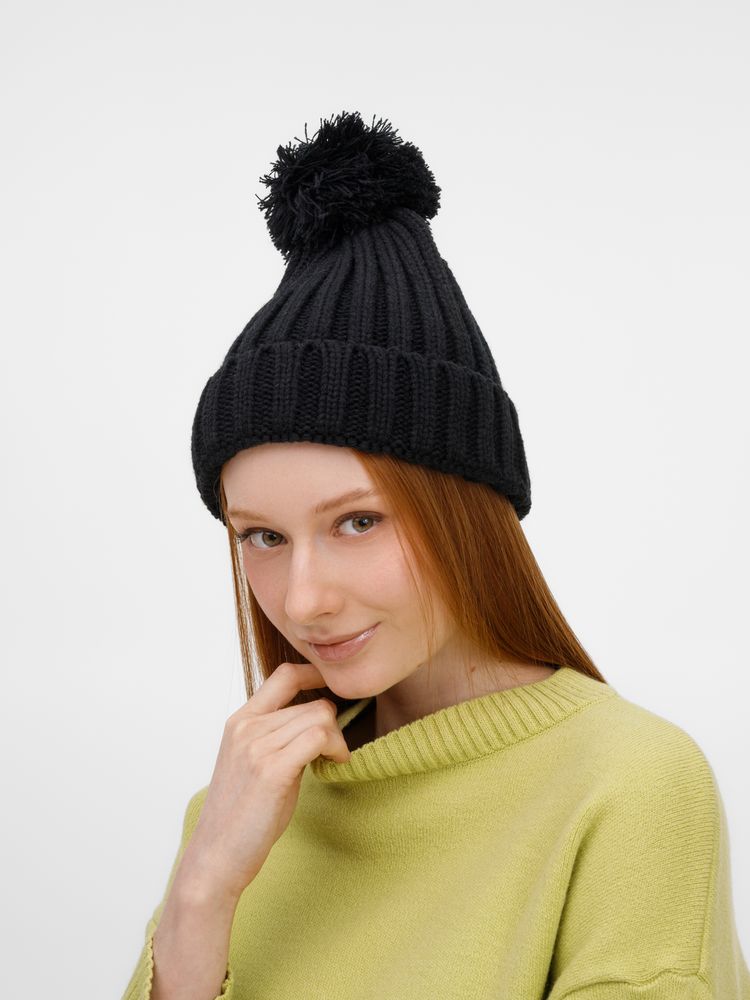 Шапка HappyGo, черная / Миниатюра WWW (1000)