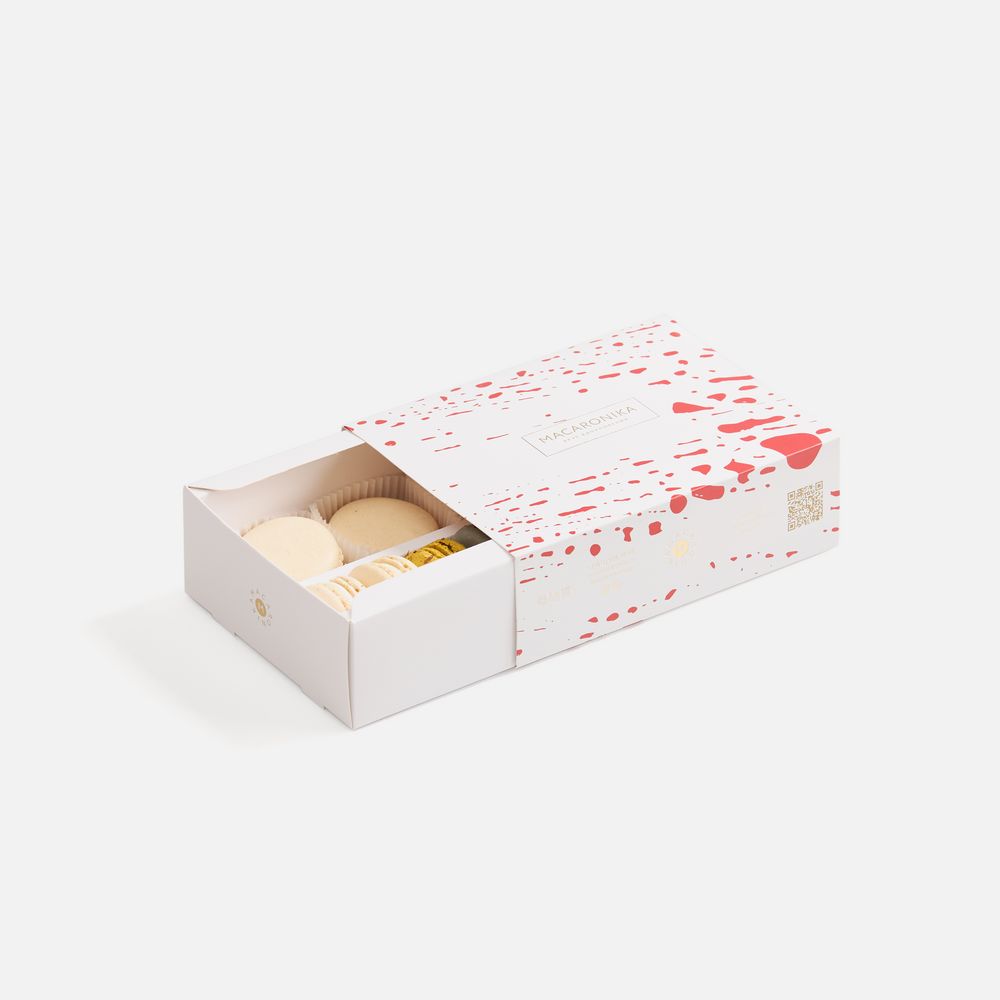 Набор из 9 пирожных макарон / Миниатюра WWW (1000)