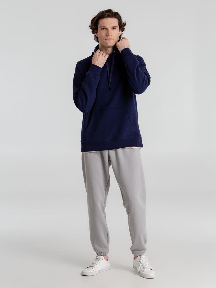 Толстовка с капюшоном унисекс King, темно-синяя / Миниатюра WWW (1000)