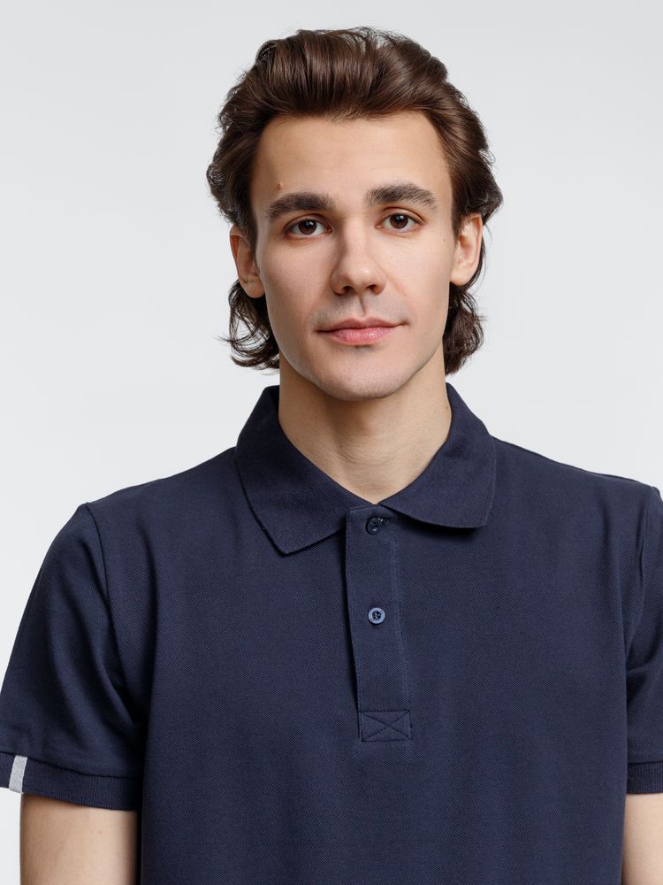 Рубашка поло мужская Virma Premium, темно-синяя / Миниатюра модельного (1000)