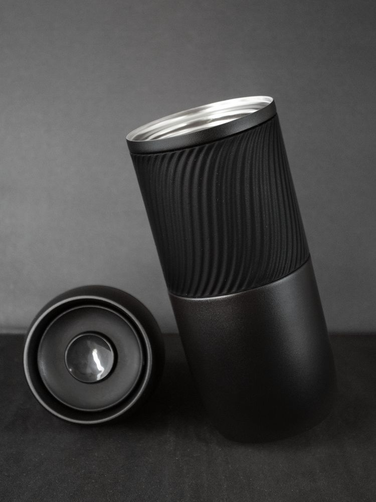 Термостакан Hub, черный / Миниатюра WWW (1000)