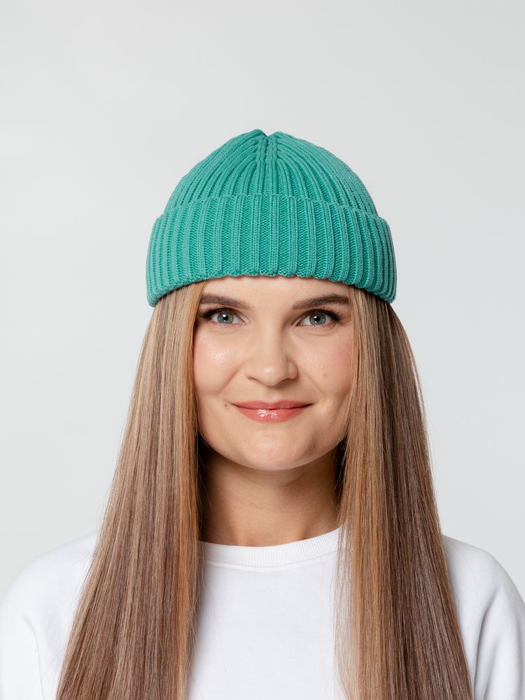 Шапка Hipsta, бирюзовая (тиффани) / Миниатюра WWW (1000)