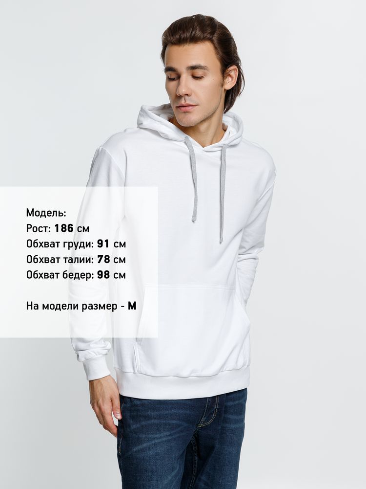 Толстовка с капюшоном Kirenga, белая (белоснежная) / Миниатюра WWW (1000)