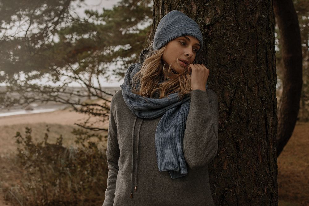 Шарф Windy Rose, голубой / Миниатюра WWW (1000)