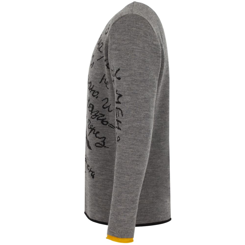 Джемпер «Цитаты. Хармс. Работа», серый / Миниатюра WWW (1000)