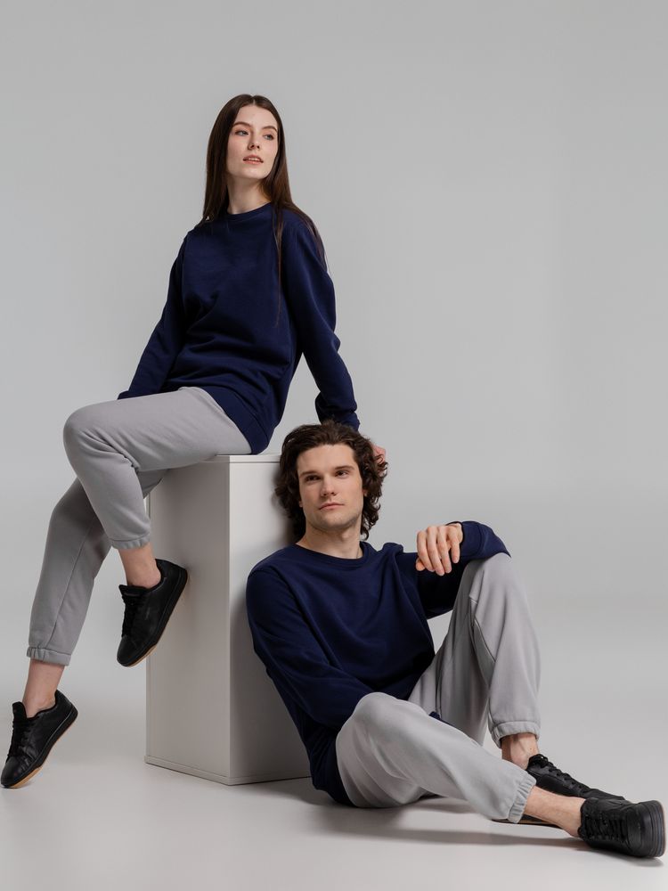 Свитшот унисекс BNC Organic, темно-синий / Миниатюра WWW (1000)