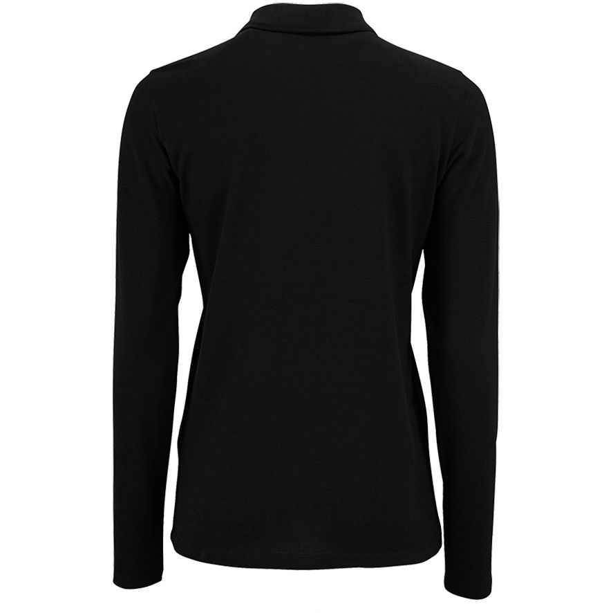 Рубашка поло женская с длинным рукавом Perfect LSL Women, черная / Миниатюра WWW (1000)