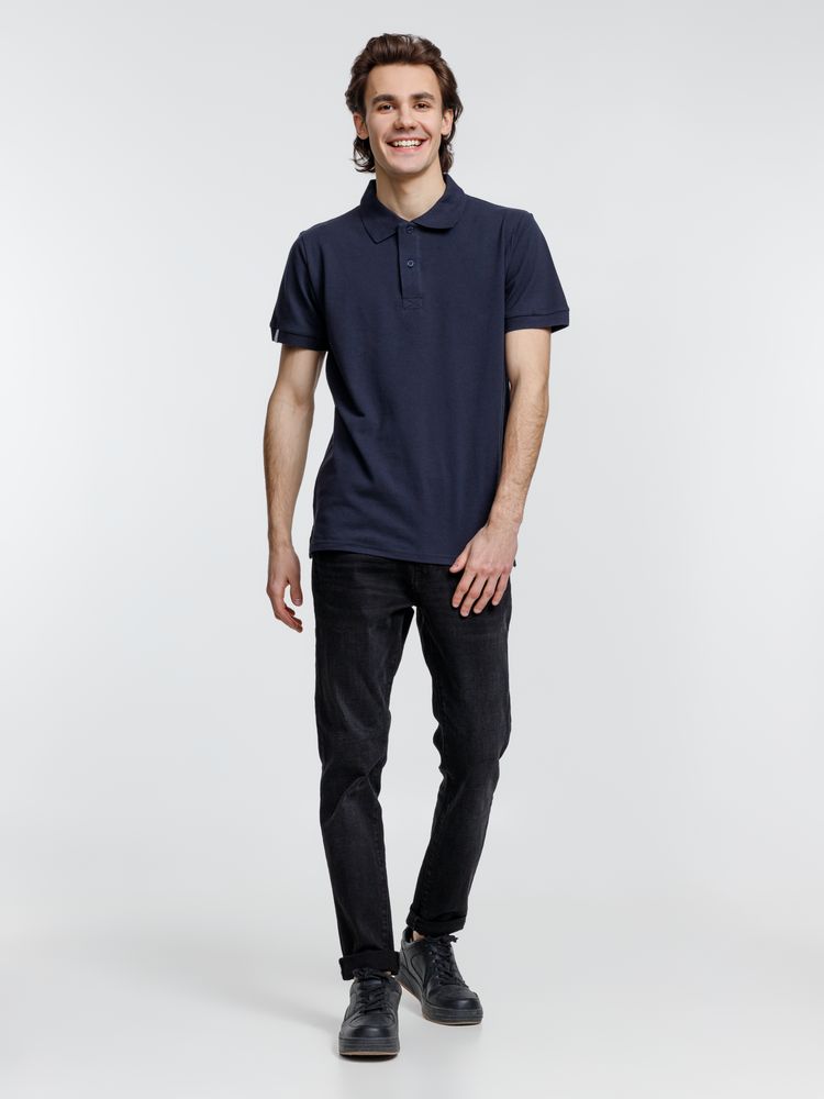 Рубашка поло мужская Virma Premium, темно-синяя / Миниатюра модельного (1000)