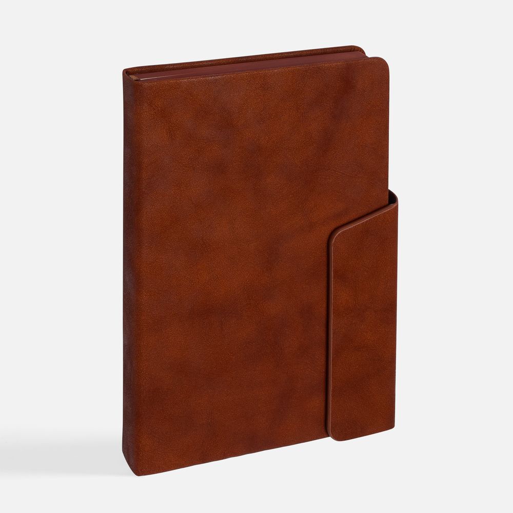 Ежедневник Leadmark, недатированный, коричневый / Миниатюра WWW (1000)