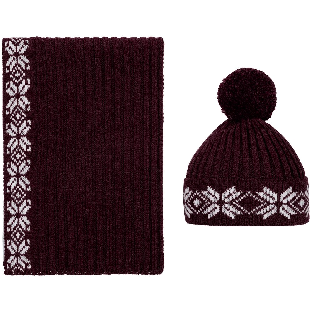 Шарф Eira, бордовый / Миниатюра WWW (1000)