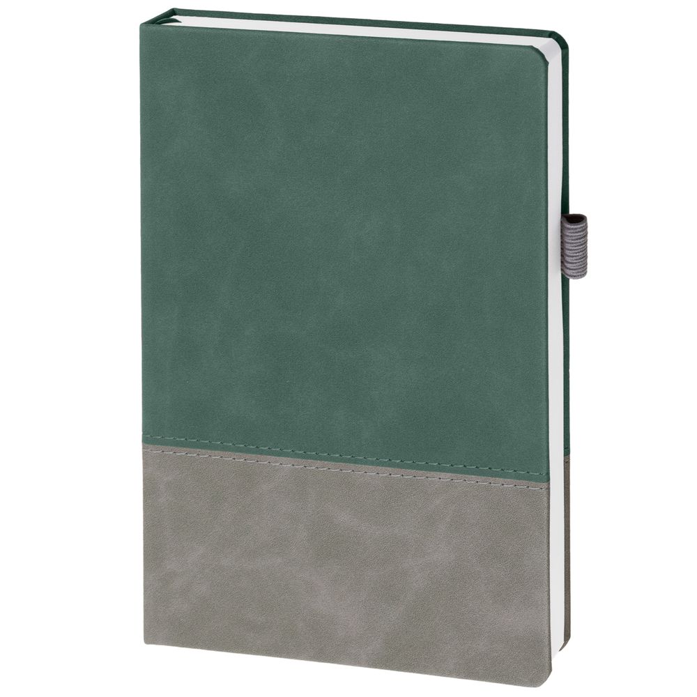 Ежедневник Horizon, недатированный, серый с зеленым / Миниатюра WWW (1000)