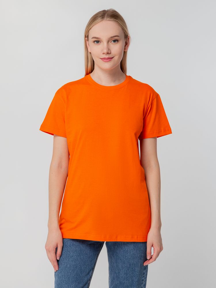 Футболка унисекс T-bolka 140, оранжевая / Миниатюра WWW (1000)