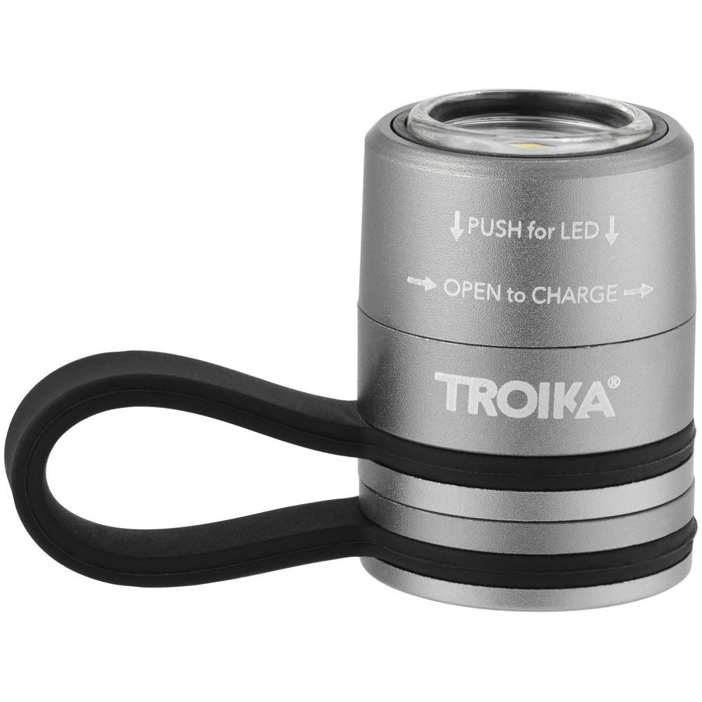 Фонарик Eco Run, серебристый / Миниатюра WWW (1000)